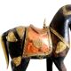 Indian horse wood copper and gilded brass