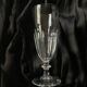 6 antique crystal champagne flutes and stemmed glasses