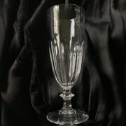 6 flûtes à champagne cristal verres à pieds ancien