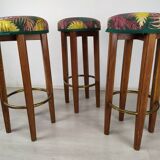 3 art deco bar stools
