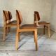 Danish vintage chairs by Borge Mogensen in teak.