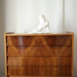 Vintage 50's walnut chest of drawers