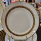 UM Limoges table service, Art Deco gold thread porcelain 80 pieces
