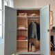 Parisian wardrobe in painted wood