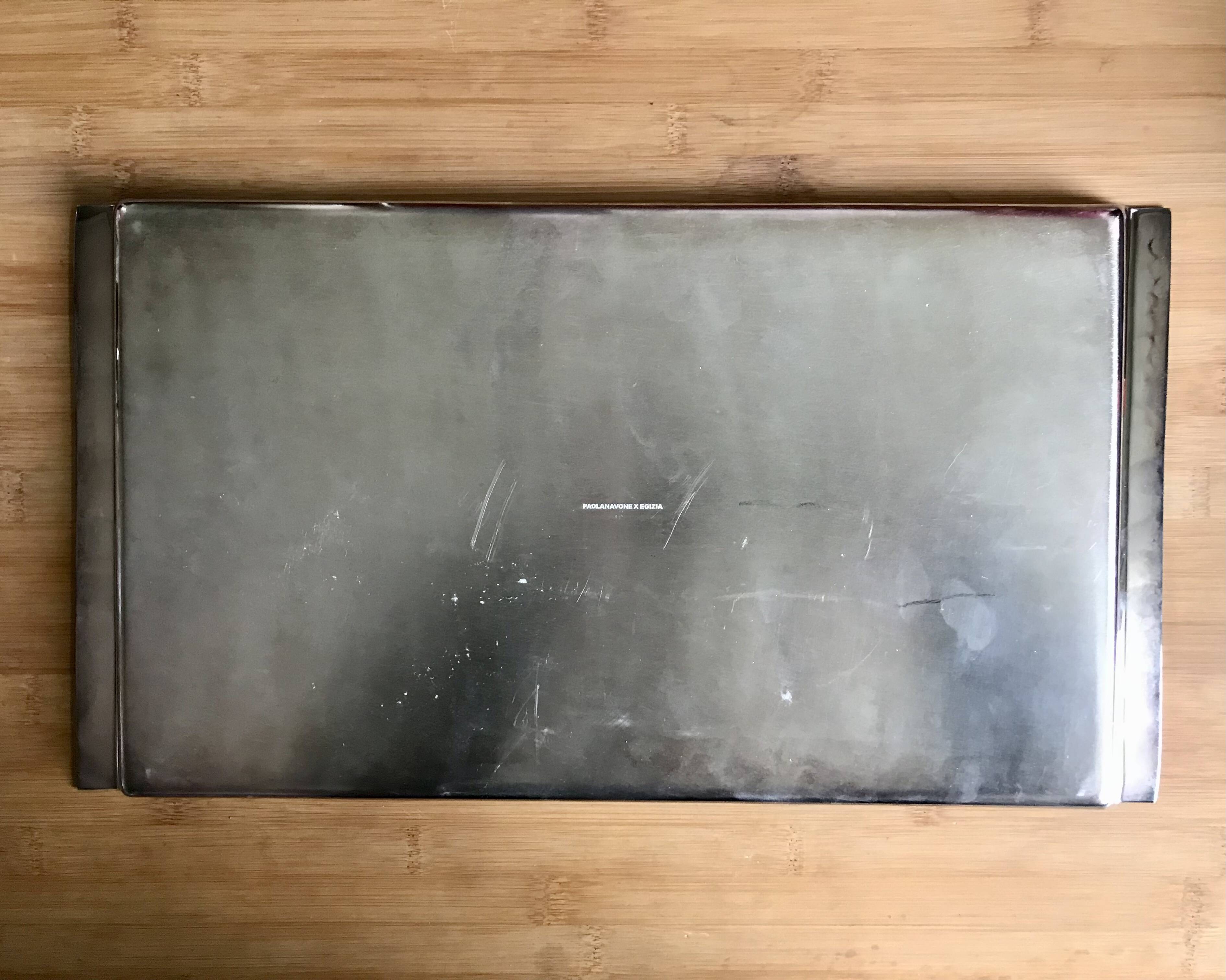 Paola navone silver metal tray for egizia