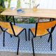 Bureau double d'écolier