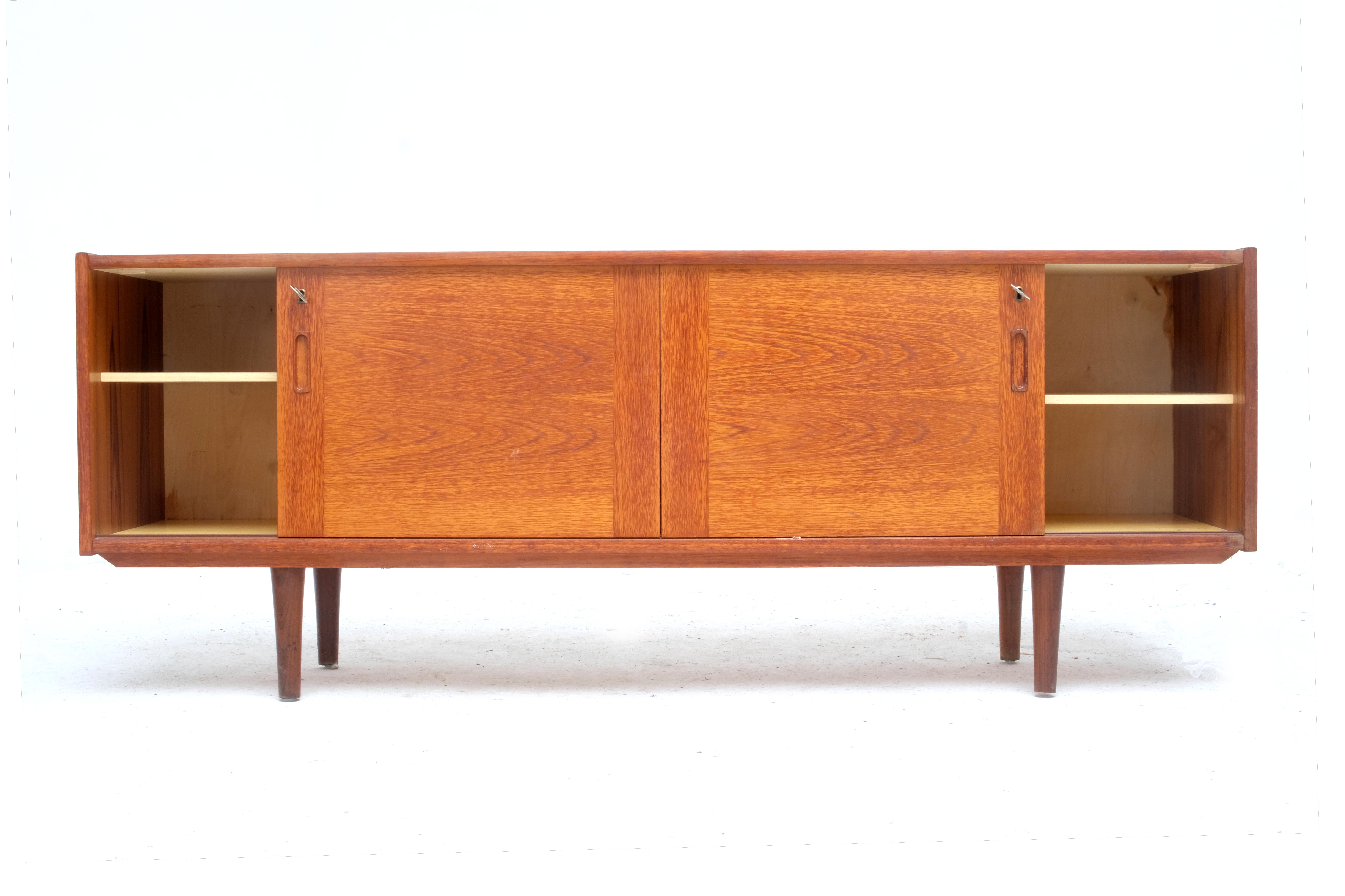 Enfilade danoise en teck de Clausen & Son, 1 960's