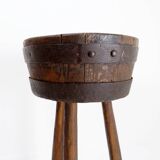Barrel Tripod side table or tripod Planter - Brutalist