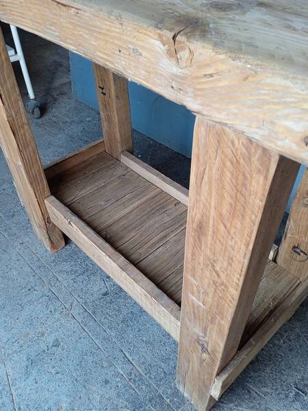 Workbench 100cm old solid wood