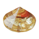 Resin clipboard with inclusion of shells, diamond-shaped