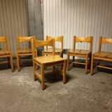 Set of 6 Hongisto Tapiovaara chairs 1960