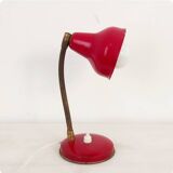 Lampe de table années 50, rouge.