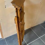 Ancien escabeau pliable peintre d’atelier à 4 marches en bois années 40