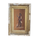 Antique Oil Wood Panel Framed Officer General Staff Hussar Signed 19th Century
