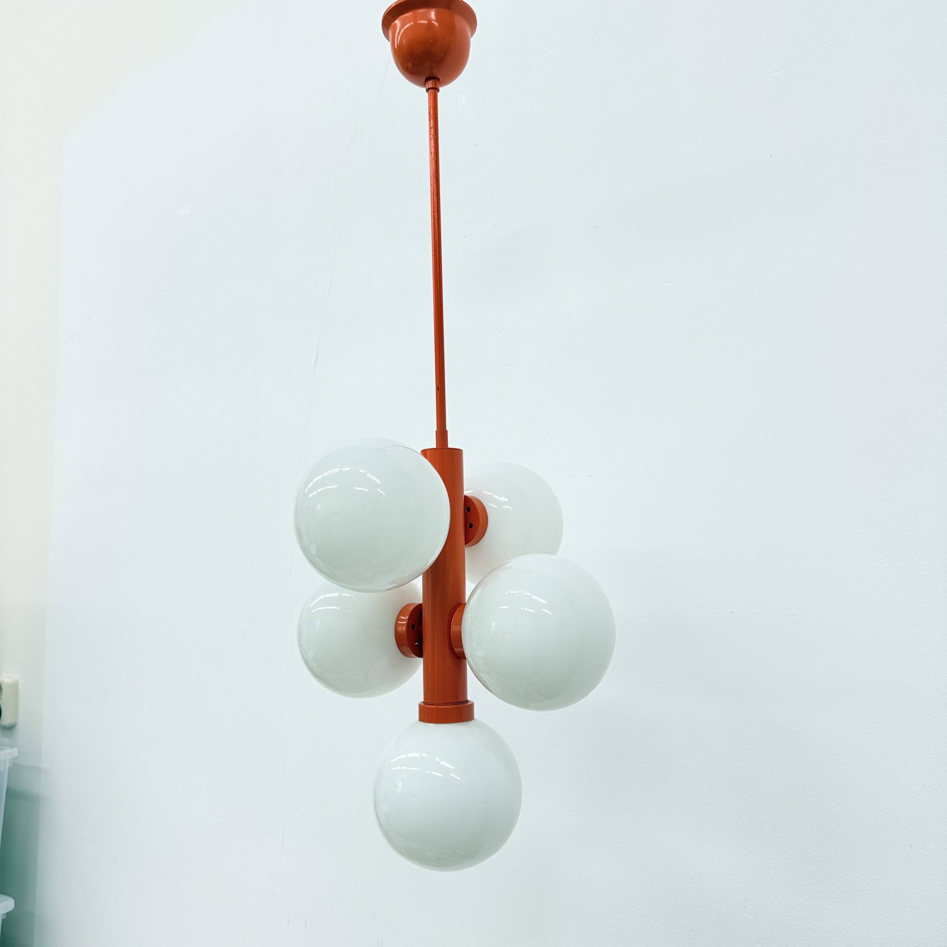 Mid-century atomic sputnik pendant lamp , 1970s