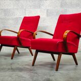 Paire de fauteuils 6952 par Jaroslav Smidek pour Ton, ex Tchécoslovaquie