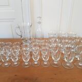 Glass, decanter and pitcher service 33 pieces
