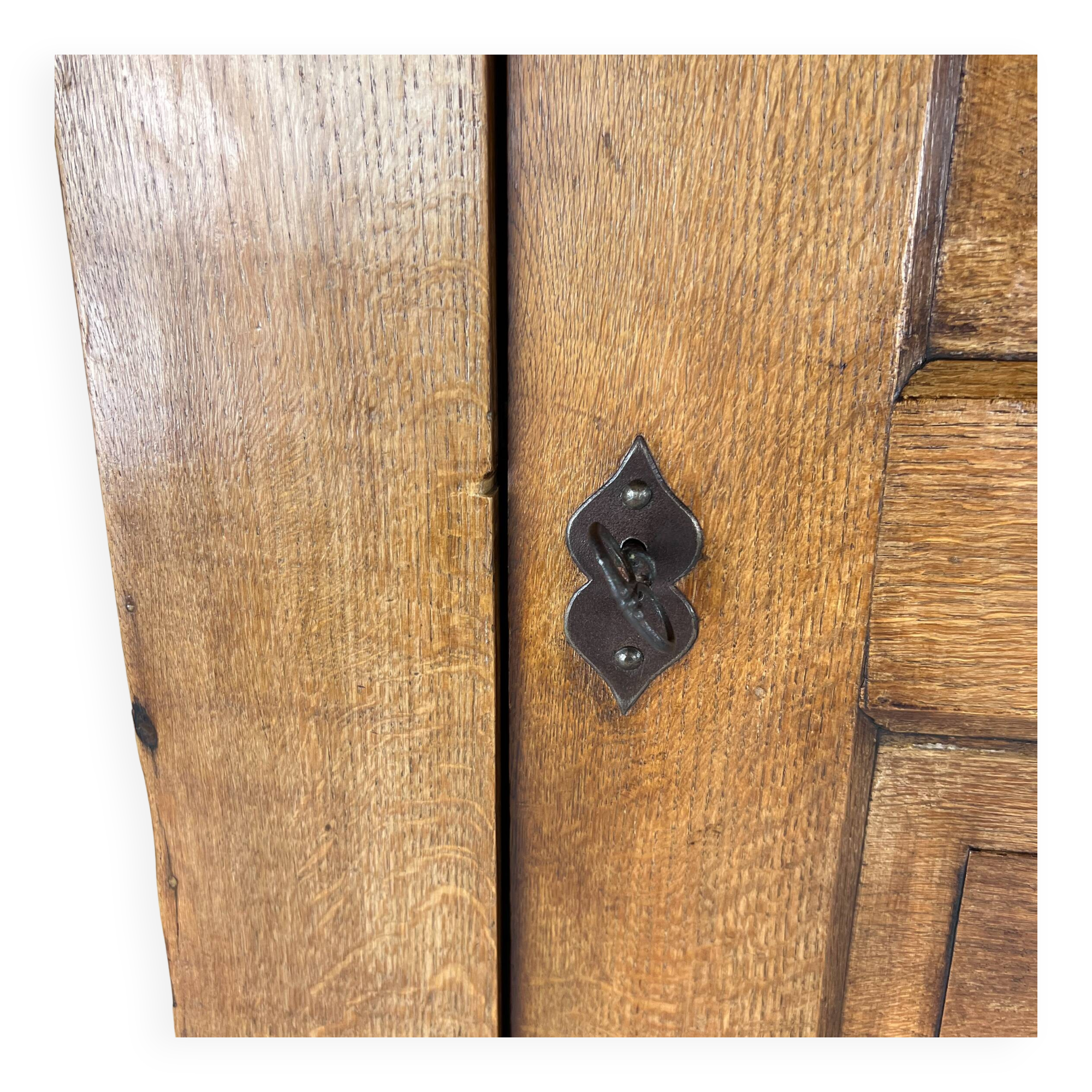 Dutch Antique Oak Cabinet, 1800s