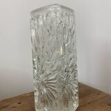 Vintage rectangular glass vase