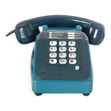 Téléphone bleu à touches
