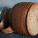 Pitcher traditional pottery Folk art in old enamelled sandstone