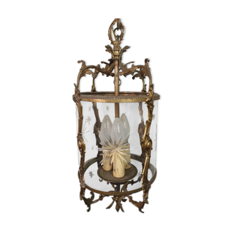 Ancient bronze chandelier
