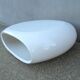 Table basse laquée blanche design Space Age forme libre vintage