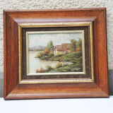 Old oil painting signed and framed