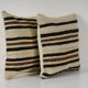 Set of 2 vintage kilim cushion covers 41x41 cm