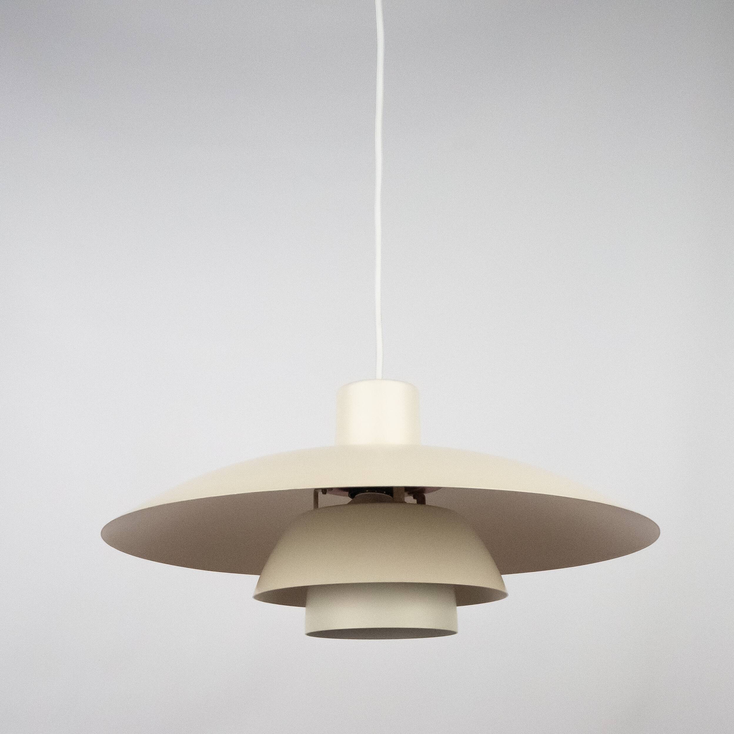 Pair of Danish vintage pendant lamps PH 4/3 by Poul Henningsen, 1966