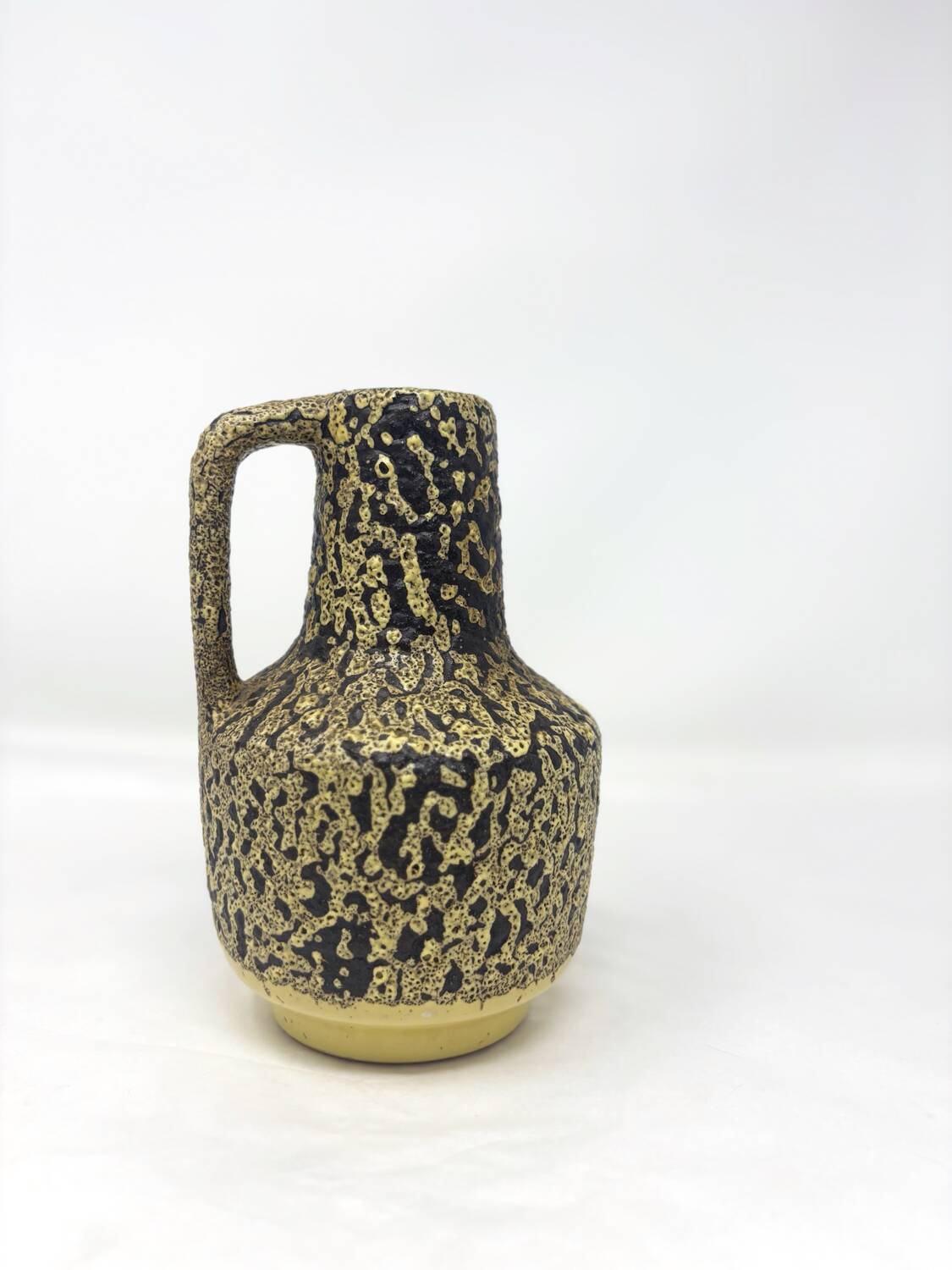 Yellow German ceramic vase