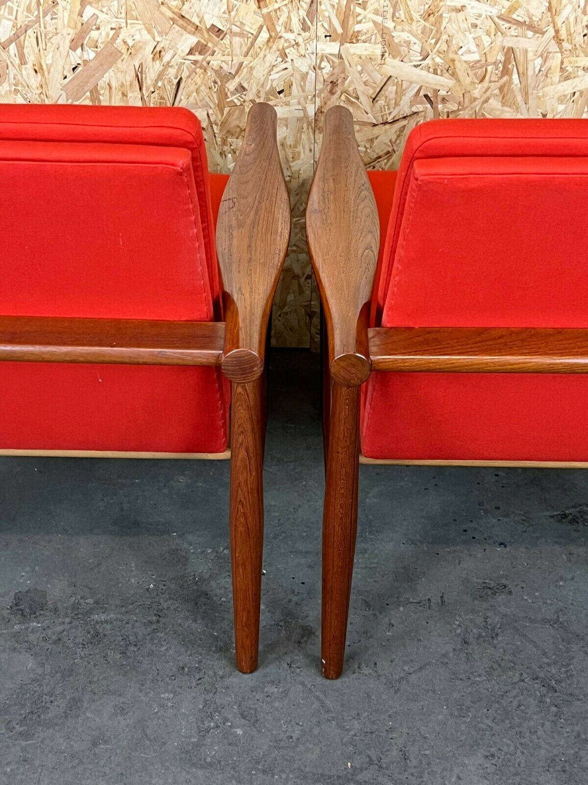 2x 60s 70s Teak Easy Chair Kai Lyngfeld Larsen Søborg Møbler Danish 60s