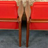 2x 60s 70s Teak Easy Chair Kai Lyngfeld Larsen Søborg Møbler Danish 60s