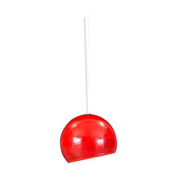 Artemide Pallade red lamp, 70s