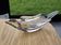 Plate, swallow bird ashtray in French glass from Vanne 1960.