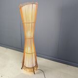 Vintage italian bamboo floor lamp, 1960s