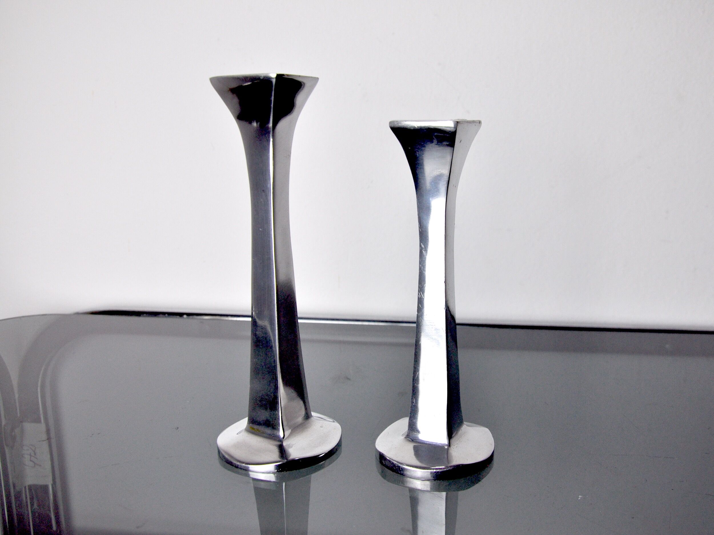 Pair of candlesticks by Arte3, 1980, Spain