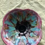 Flamed enamelled ceramic candle holder