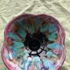 Flamed enamelled ceramic candle holder