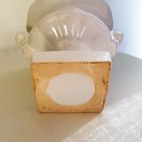 White ceramic medici-shaped planter