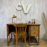 Vintage rattan desk