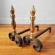 Paire de chenets vintage