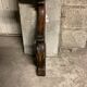 Pair of solid walnut wall consoles Napoleon III 19th century