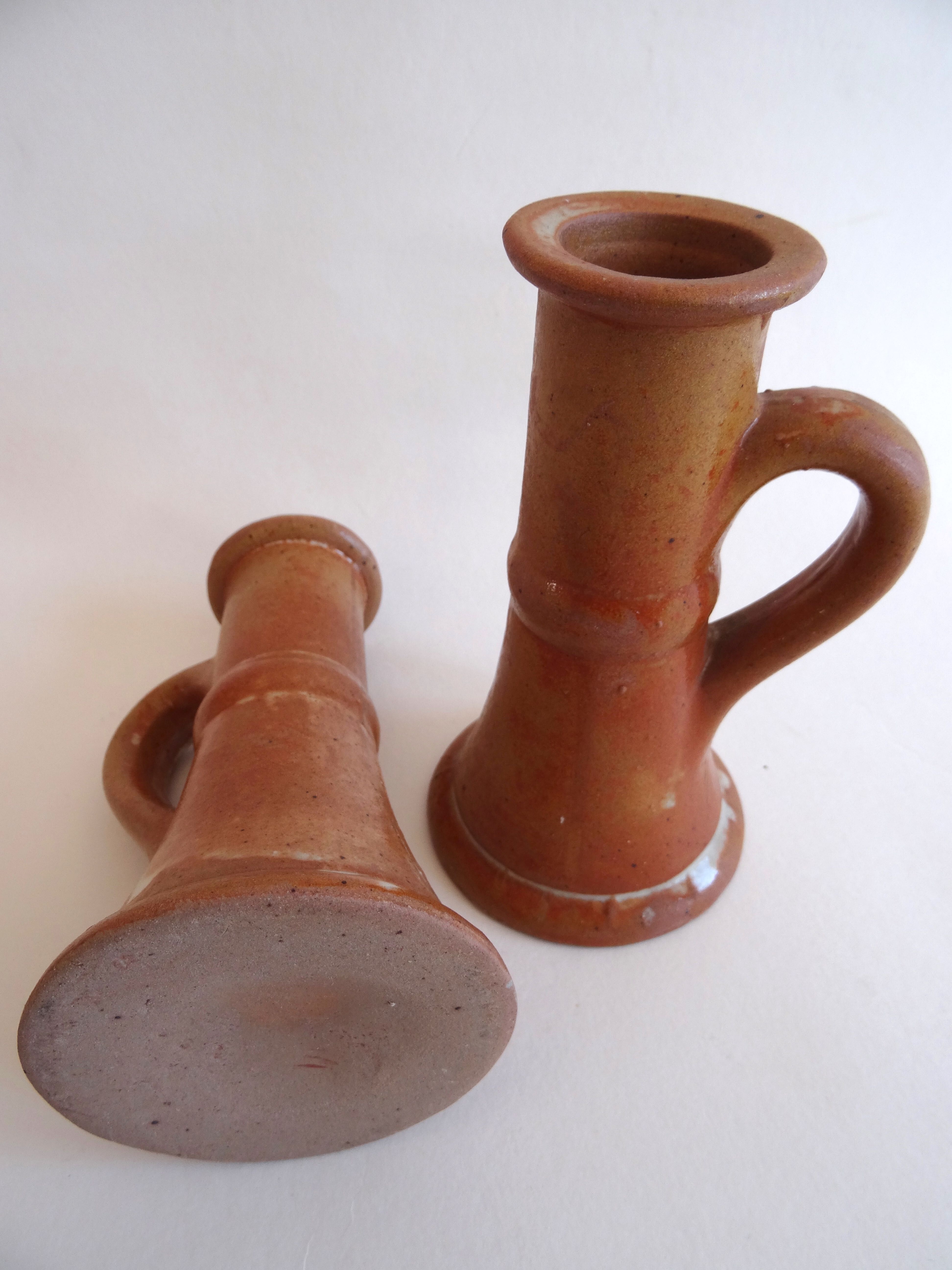Pottery sandstone candle holders
