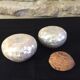 Salt and pepper in mother-of-pearl