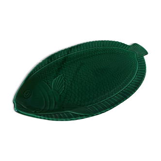 Green sarreguemines fish dish