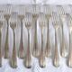 Orbrille JB silver metal cutlery set 37 pieces