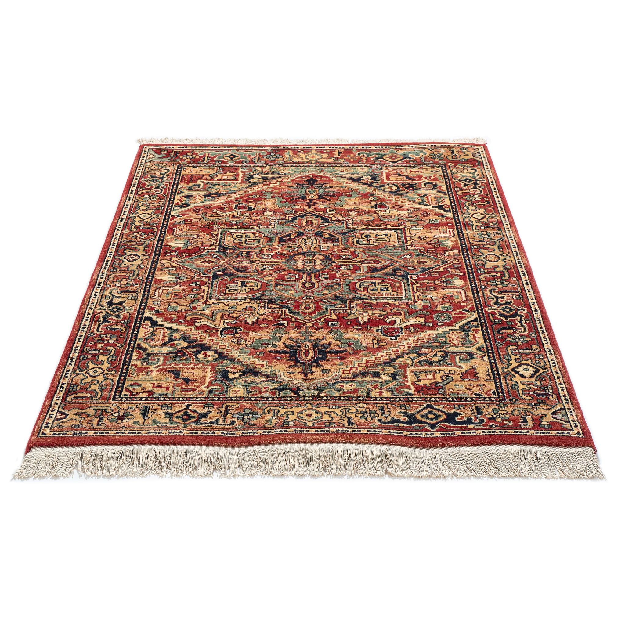 Tapis d'orient rouge 120x150 cm rouge