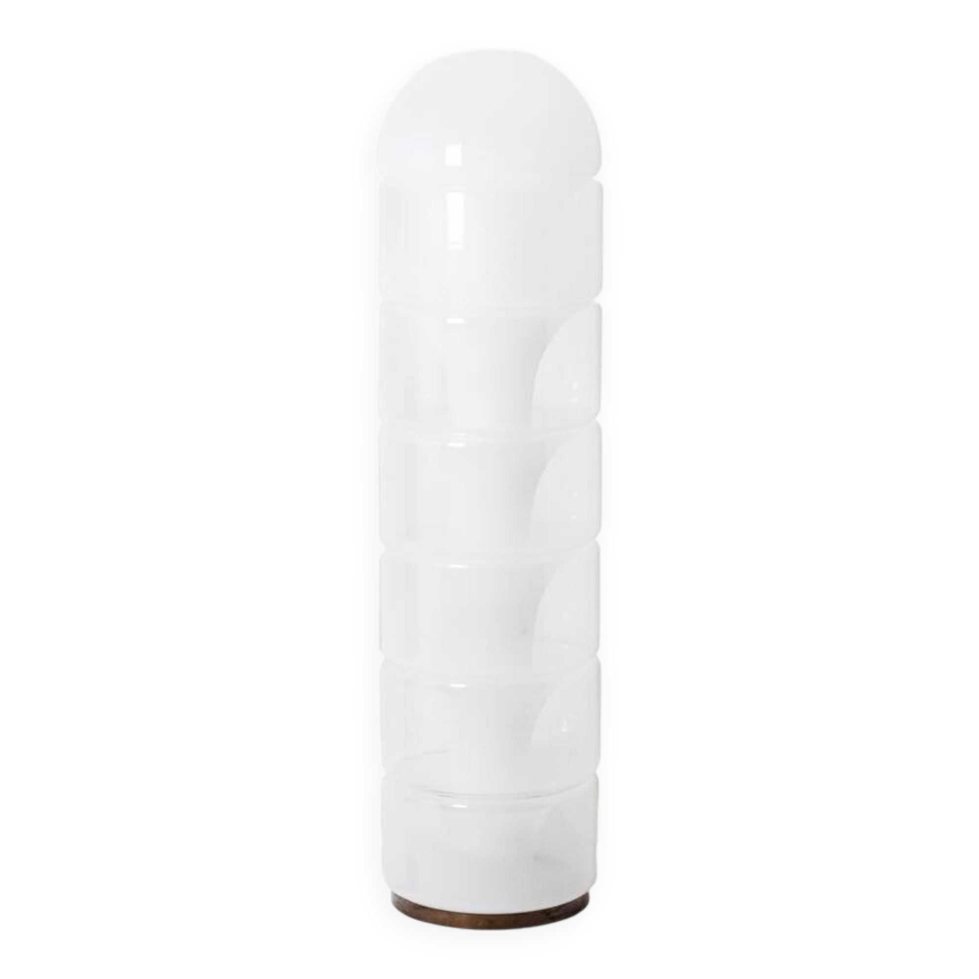 Carlo Nason. "Column" floor lamp in opalescent glass. 1970s/80s.