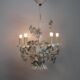 Metal chandelier. Antique. 5 arms.